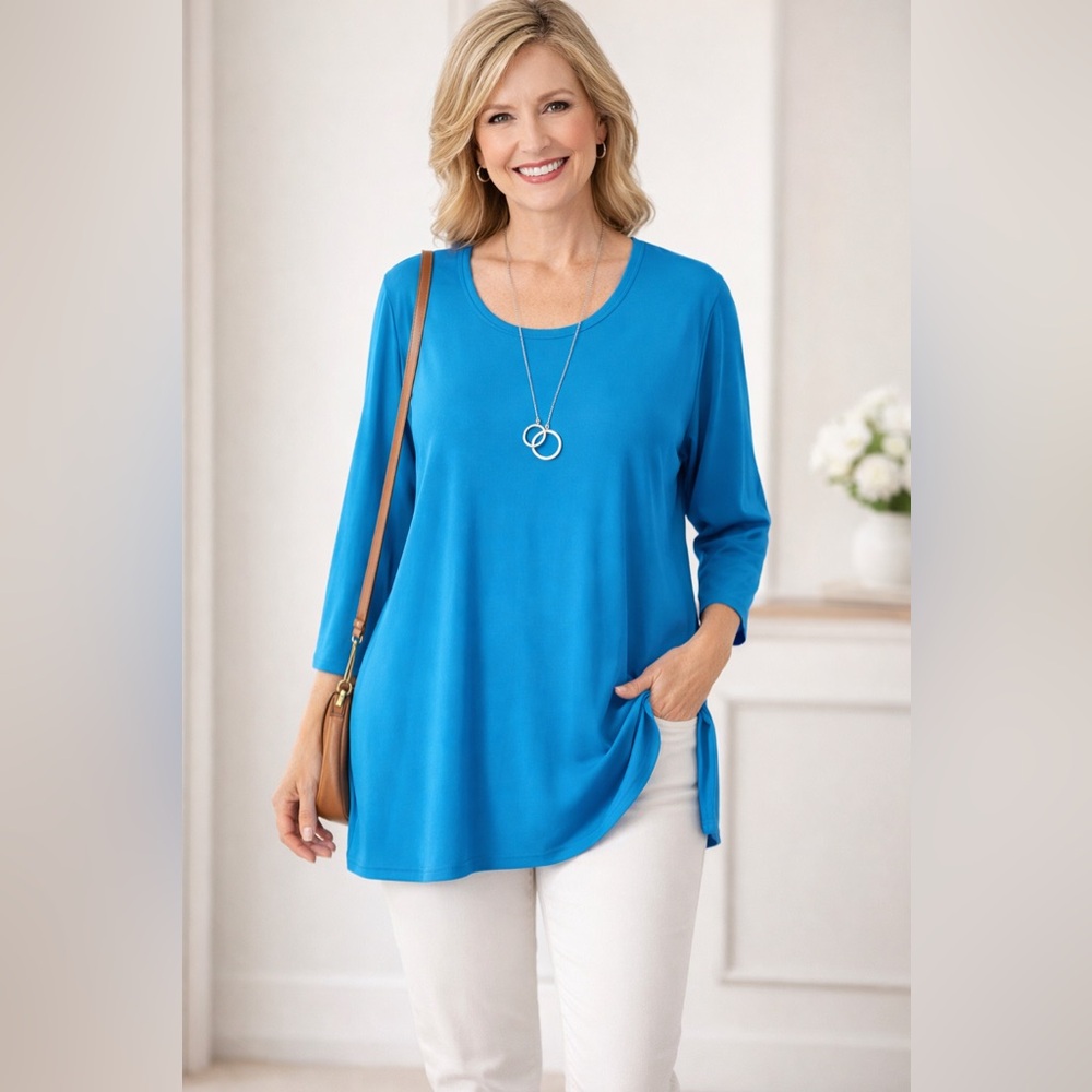 SYMPLI | Jersey Knit Go To Classic Tunic Size 16